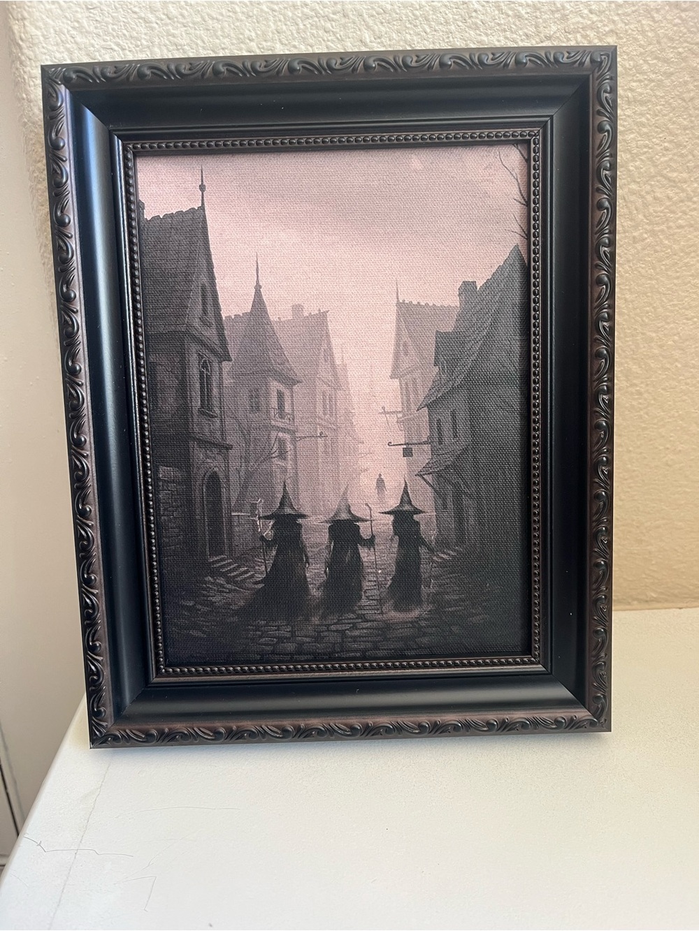 Halloween Gothic Witch Trio Framed Art Picture